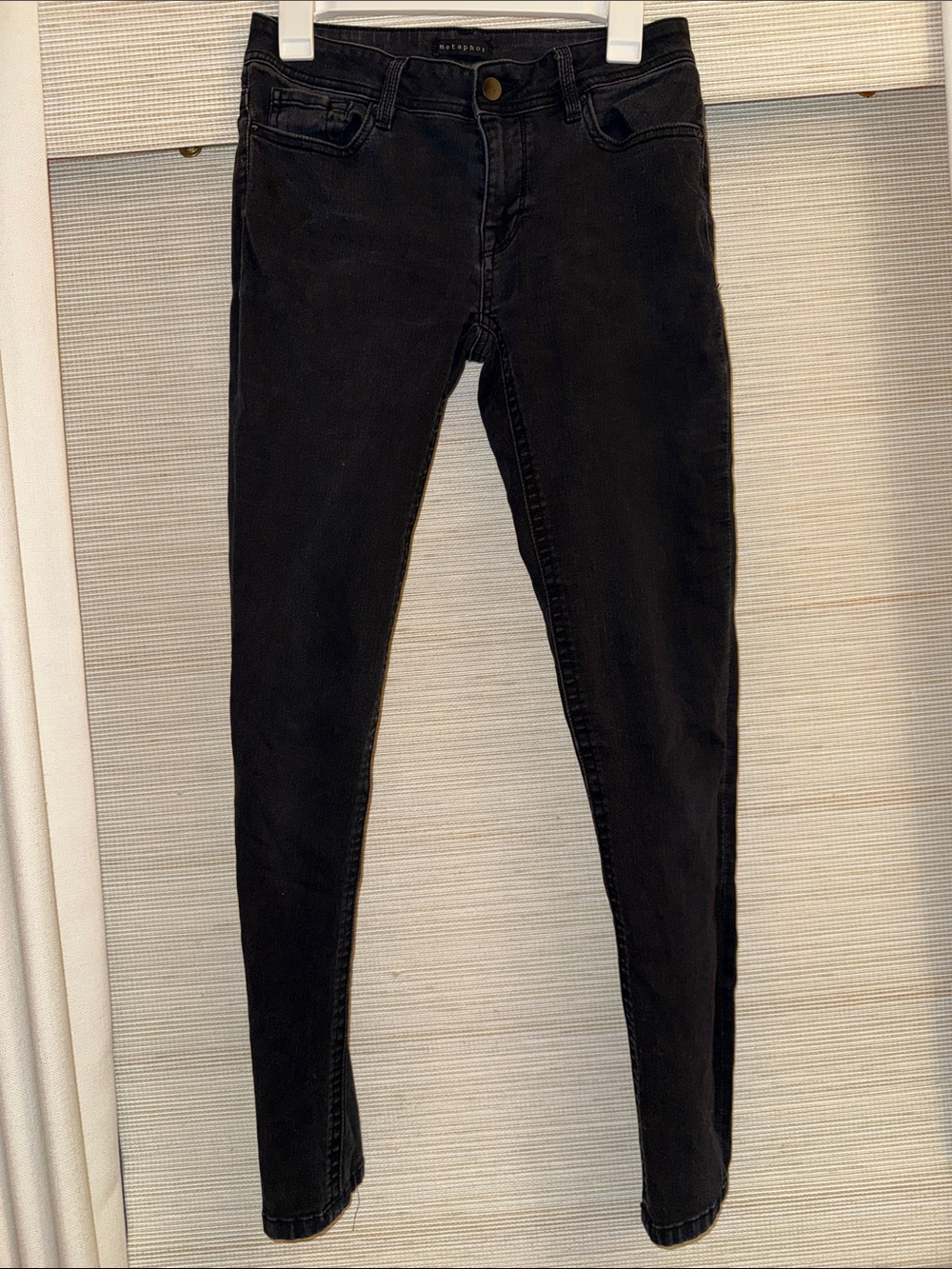 Metaphor Skinny High-Rise Black Jeans - Size 6